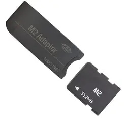 Новое поступление M2 карты 512 MB с адаптером Memory Stick Micro в Memory Stick Pro Duo с M2 карты адаптера MS PRO DUO