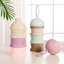 3 слоя лягушка стиль портативный контейнер для детского питания коробка Эфирные злаки мультфильм молочные Бутылочки для присыпки малыша дети формула контейнер для молока