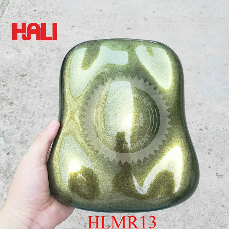 Оптический зеркальный порошковый хромированный пигментный пылезащитный блеск, автоматическая краска хамелеон, товар: HLMR02, Цвет: Золотой/желтый/красный, вес: 1 г
