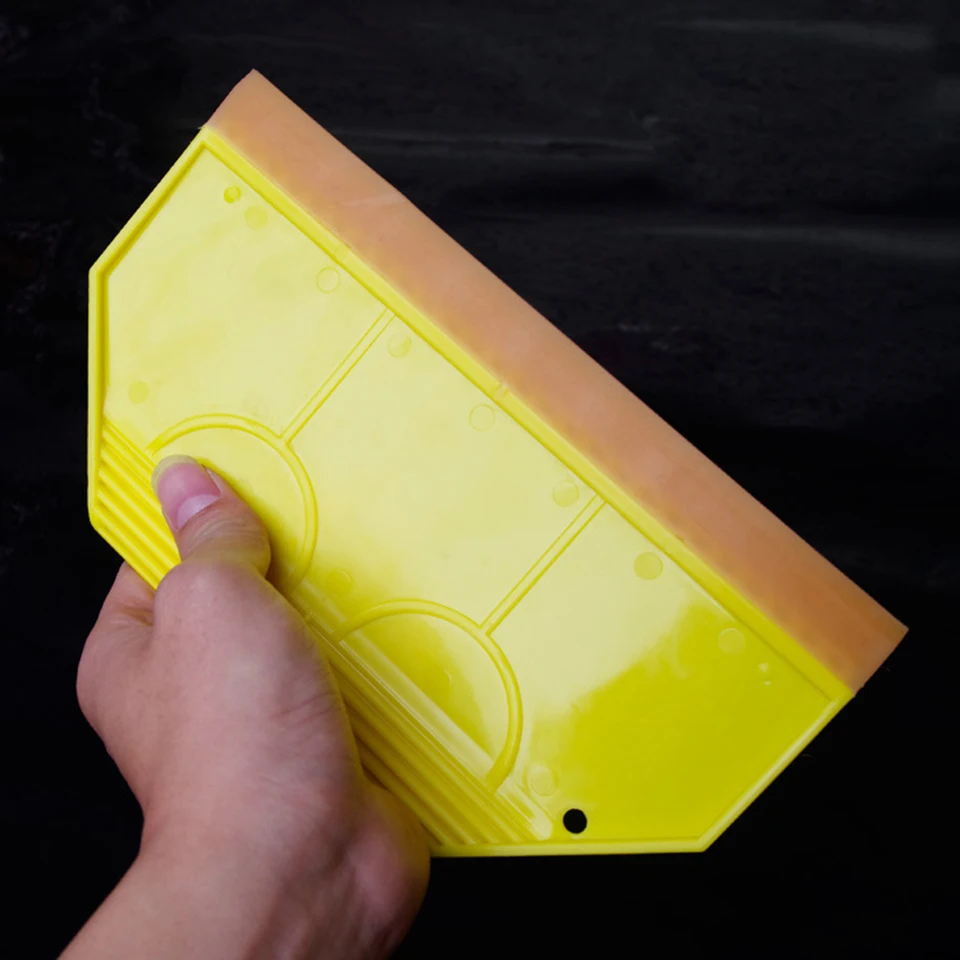 

Professional Tinting Tools Squeegee yellow handled with 21cm scraper silicone wiper blade For large area tinting MX-P79