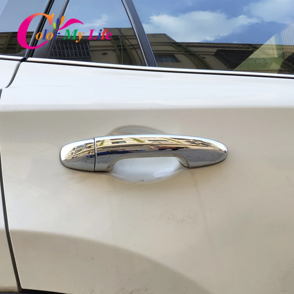 Крышка ручки двери автомобиля для Toyota Rav4 Rav 4 2014 2018 аксессуары ABS хромированные