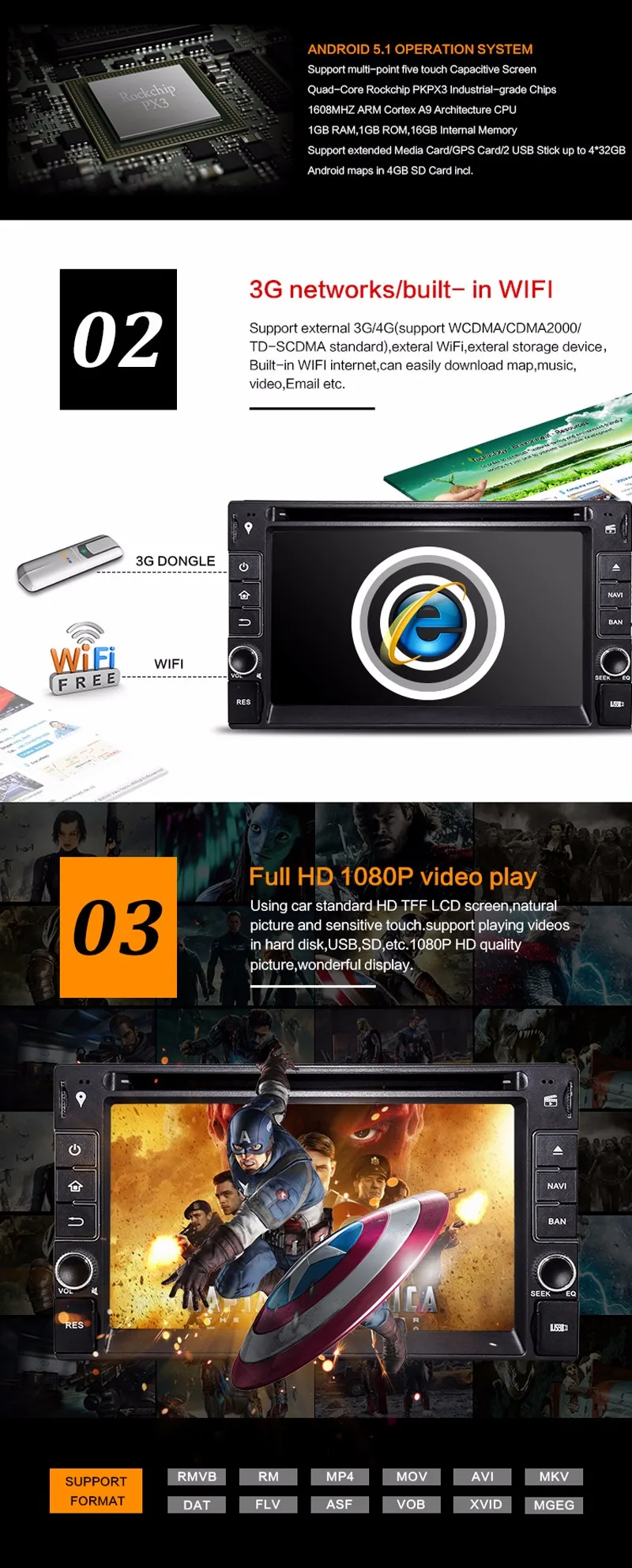 Excellent 2 Din Android 5.11 Car DVD GPS Universale Stereo Radio Player 6.2 inch Quad core 1.6G Touch double 2din With DAB+3G WIFI 1 Excellent 2 Din Android 5.11 Car DVD GPS Universale Stereo Radio Player 6.2 inch Quad core 1.6G Touch double 2din With DAB+3G WIFI 1