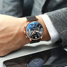 Man Wrist Watch 2019 Luxury Brand Men Watch Male Clock Business Classic Quartz Sport Chronograph Watch For Men Relogio Masculino