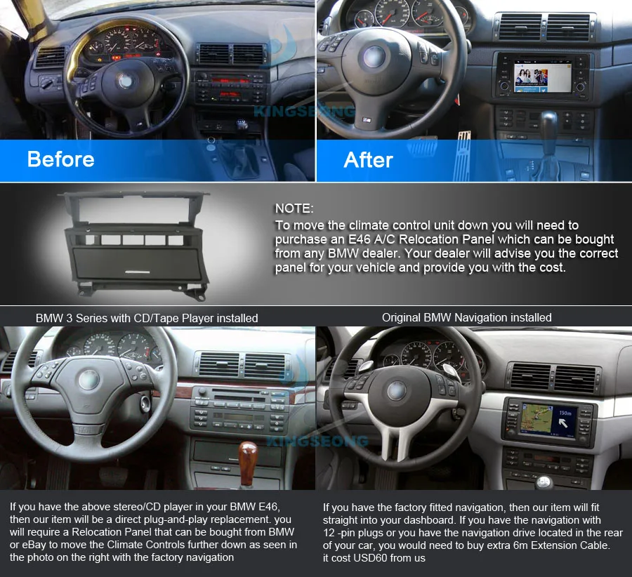 Top Autoradio DAB+ Android 8.0 GPS Navi WiFi 3G Radio RDS BT DVD USB SD DVR DVB-T2 Car DVD player For BMW E46 M3 3er Rover 75 MG ZT 4