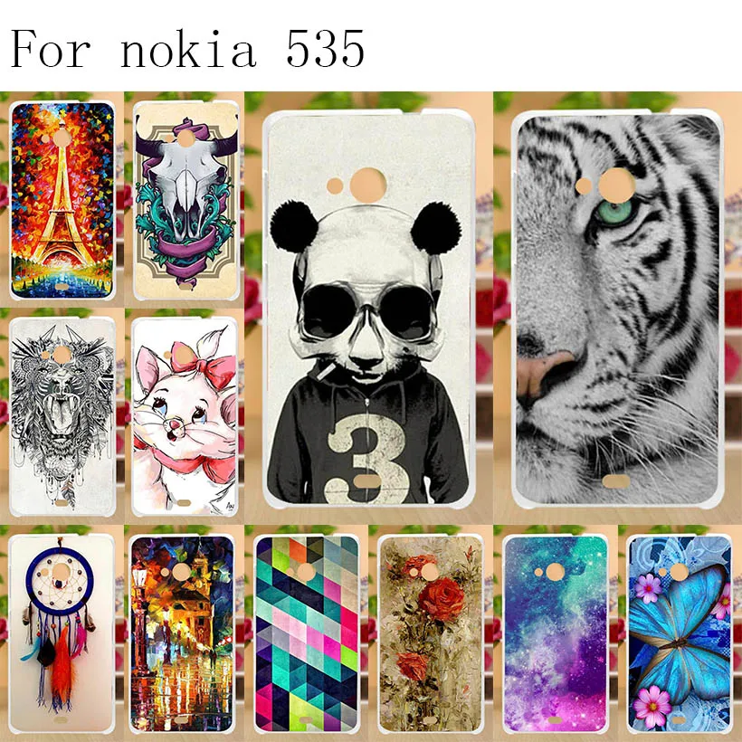 

Anunob Cover for Nokia 535 Case Silicone TPU Soft 3D Painted Funda for Microsoft Nokia Lumia 535 N535 5.0" Capa Phone Case Cover