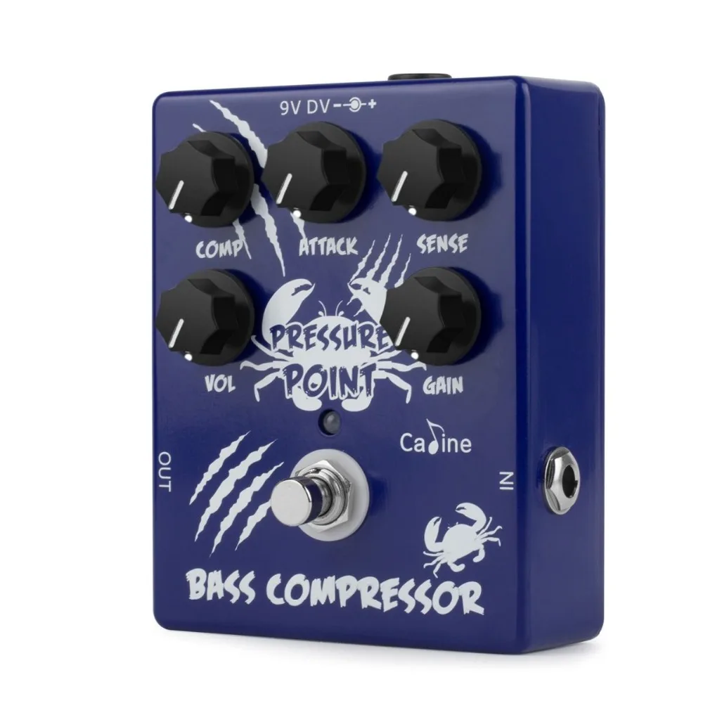 

Caline CP-45 Bass Compressor Bass Effect Pedal Pressure Point True Bypass With Aluminum Alloy Housing Accessorie Good Durability
