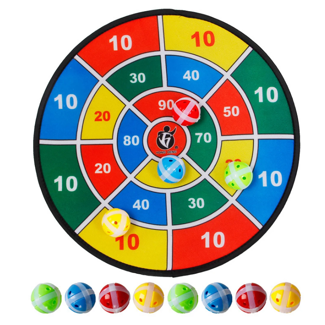 Children Dartboard Game Set Throwing Sticky Ball Target Toy with Ten Balls for Parent-Child Interaction Safety Competition Game 