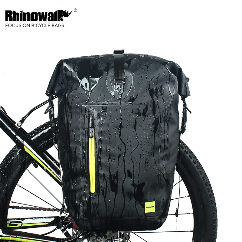 

Rhinowalk Waterproof Large Capacity 25L MTB Road Bike Cycling Rear Rack Seat Bag Bicycle Pannier Trunk Bag Cycle Accessories