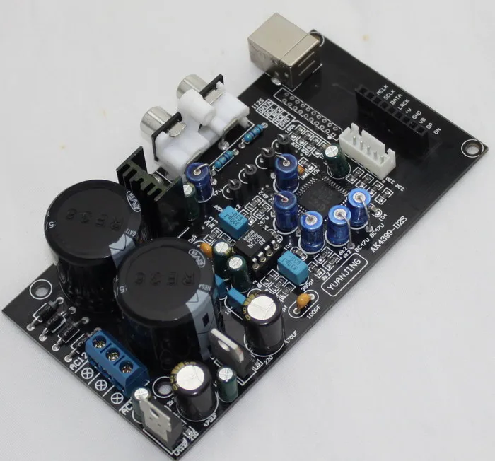 

Assembled YJ AK4399 +AD827 II2S DAC decoder board with USB interface