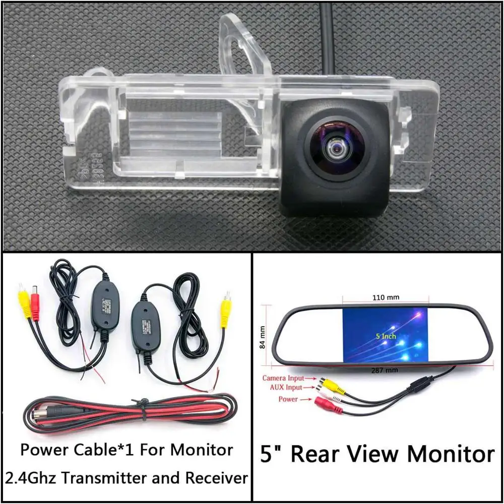 175 градусов HD резервная камера заднего вида для Renault Megane 3 Megane III Espace 4 trafc Лагуна III автомобильный монитор парковки - Название цвета: C Wireless 5 inch M