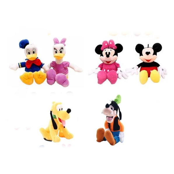 

Azoo 30cm Mickey and Minnie Mouse,Donald duck and Daisy duck,GOoFy dog,Pluto dog,Plush Toys dolls for Kid Xmas Gift