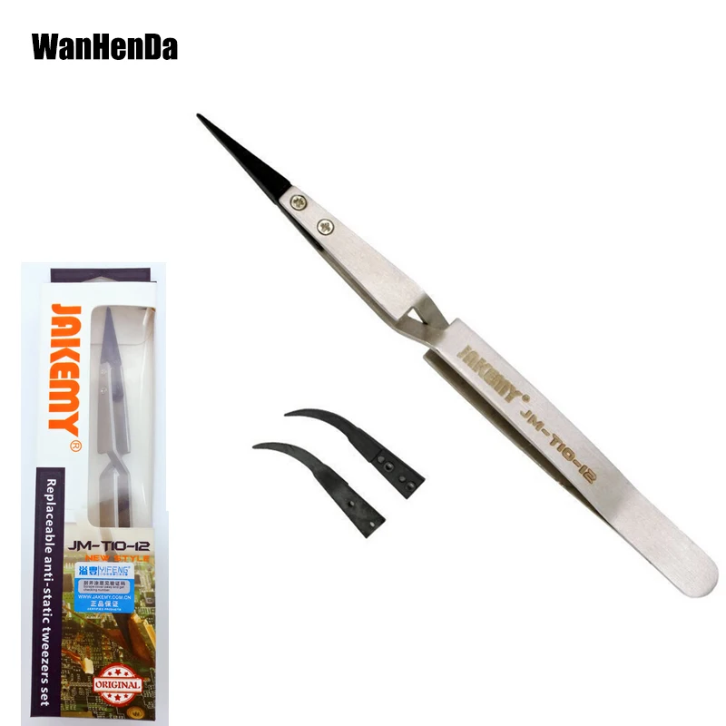 JAKEMY 1pcs JM T10 12 Stainless Steel Electronic Long Pointed Tip