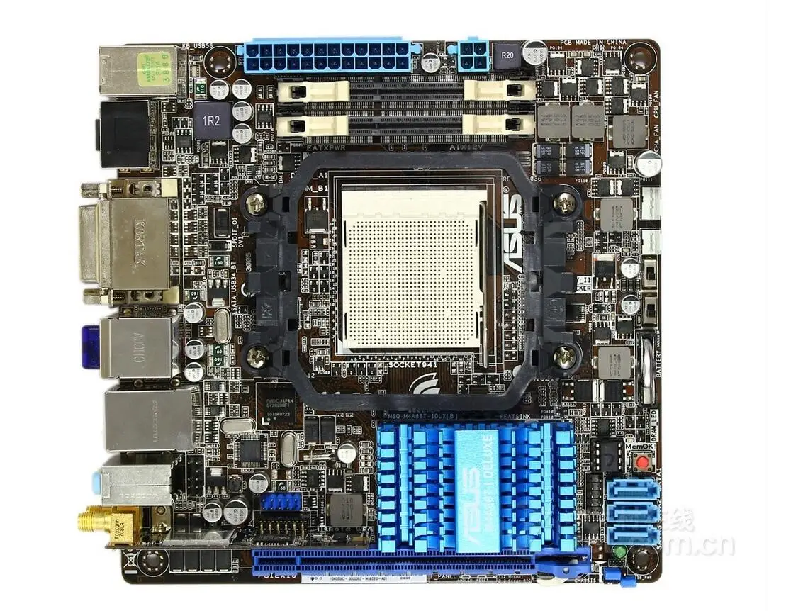 ASUS M4A88T-I Deluxe Mini ITX материнская плата SATA3 USB3 с WIFI Bluetooth б/у 90% новый | Компьютеры и офис