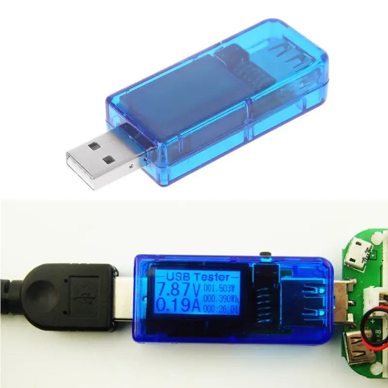 12 в 1 USB тестер напряжение измеритель тока запасные аккумуляторы для телефонов зарядное устройство индикатор детектор 68x24x15 мм