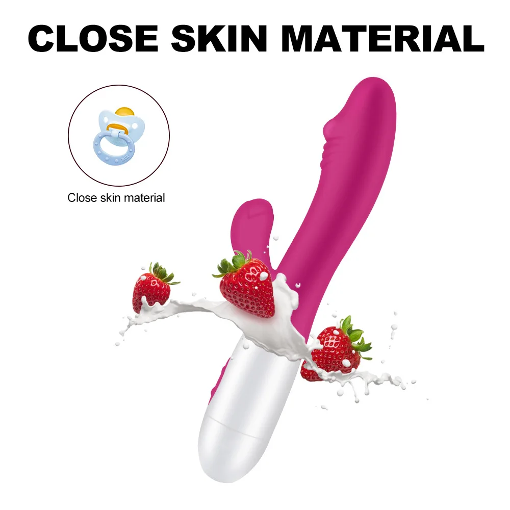 G Spot фаллоимитатор кролик вибратор двойной вибрации силиконовый