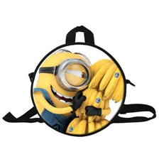 4 9-Inch 2015 Hero Superman Backpack For Kids SpiderMan Round Backpack For Children Kindergarden Bags For Girls Boys School