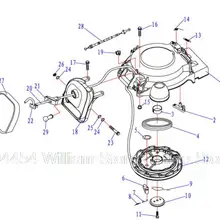 Запчасти для Hidea HDF15 4-х тактный 15 лошадиная сила подвесной запуск двигателя Тяговая пластина в сборе