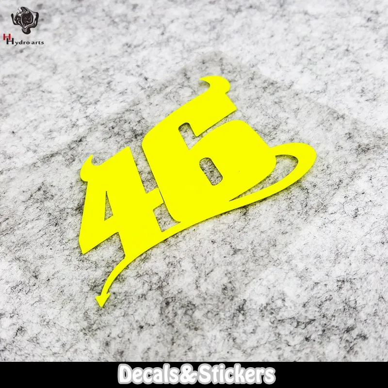 

NO.LN166 NO.46 Rossi 3M Material Reflective Stickers MOTO GP Car Sticker Decals Racing Stickers Motorcycle Bike