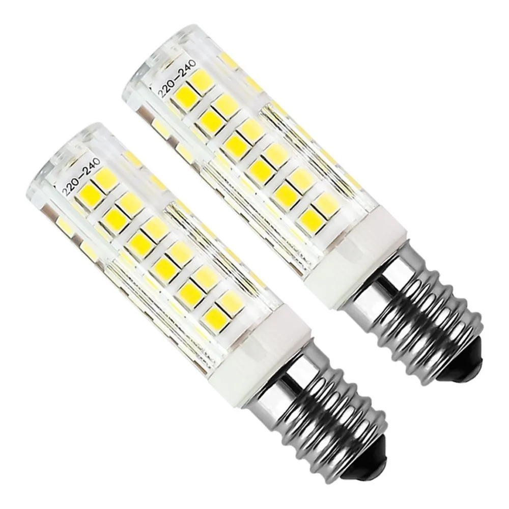 

5pcs E14 5W LED Bulb 430lm 220V Cold White 6000K Hood Replacement Has Non-dimmable Halogen 75 2835smd E14 LED Bi-pin Lights