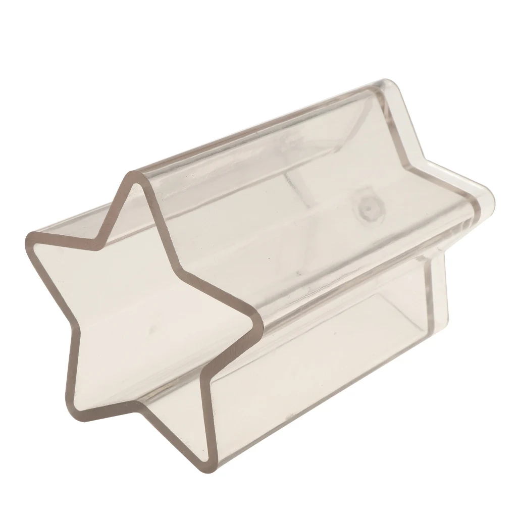 

Pentagram Star Shaped Plastic Clear Candle Mold for Candle Making 75x103mm