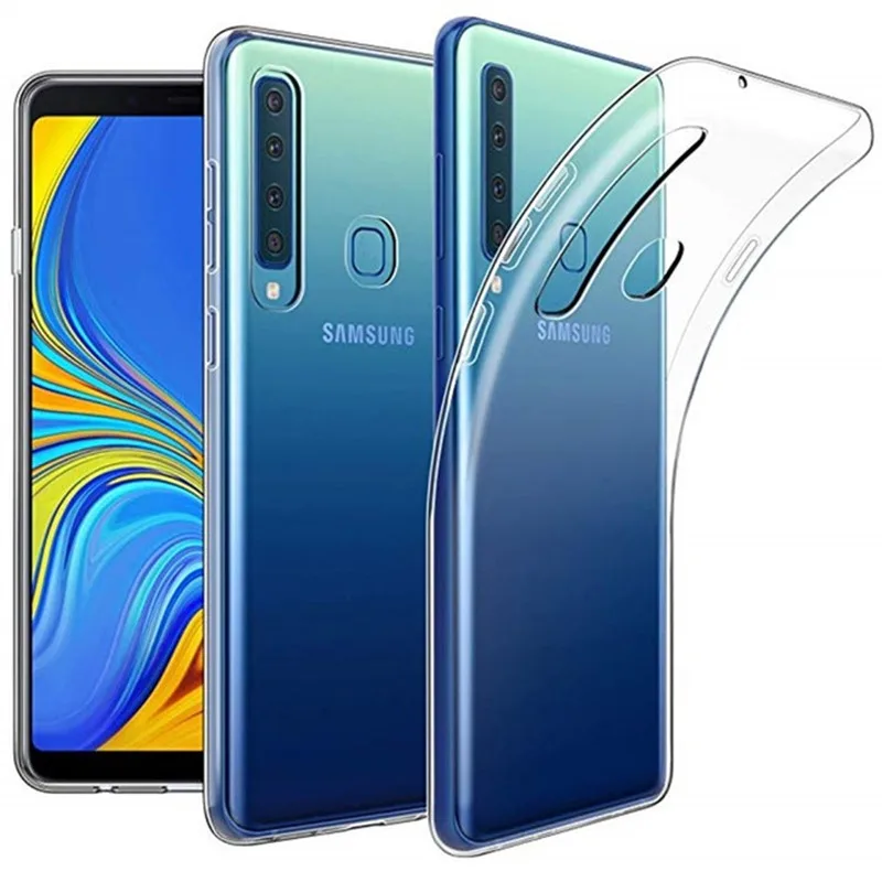 Soft 3D transparent silicone Phone Back Cover For Samsung Galaxy A9S A9 Star pro A7 2018 case SM-A920F | Мобильные телефоны и