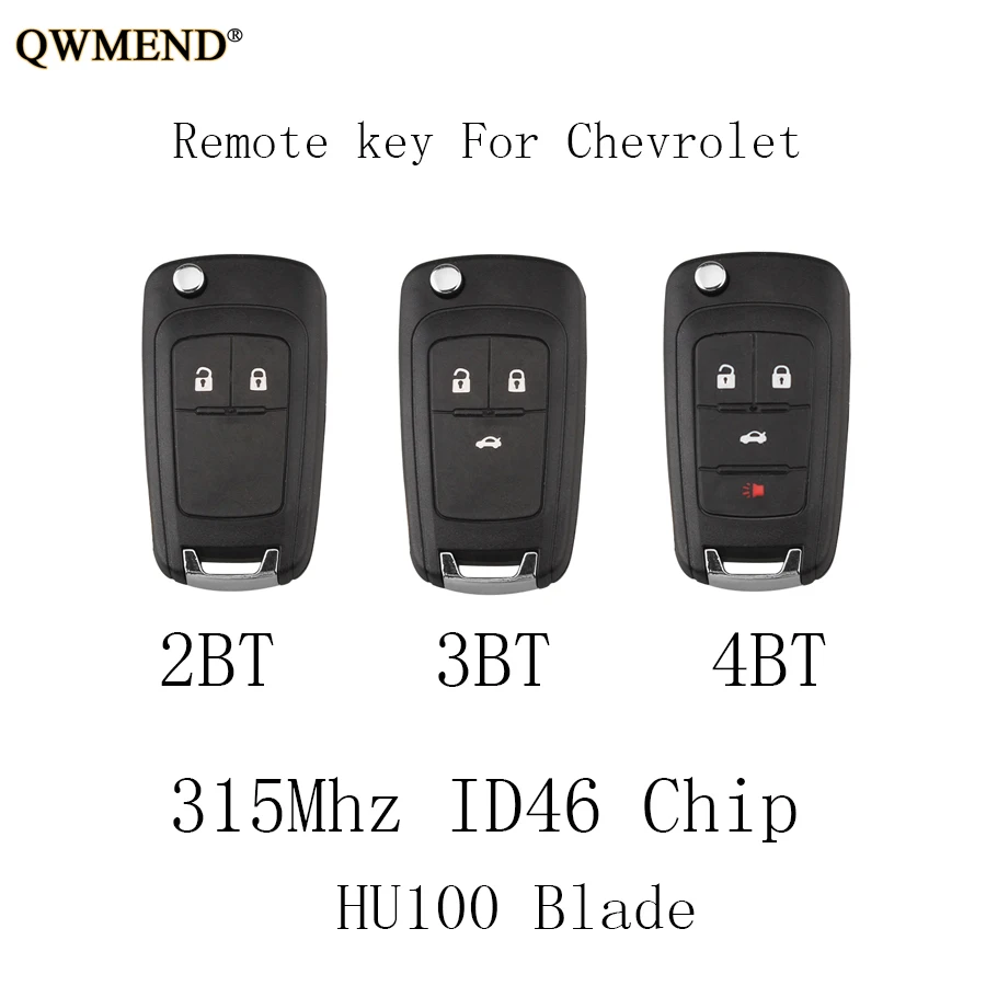 QWMEND 315 МГц Флип Полный дистанционный ключ для Chevrolet Aveo Cruze Orlando 2008 2009 2010 2011 2012 2013 2014