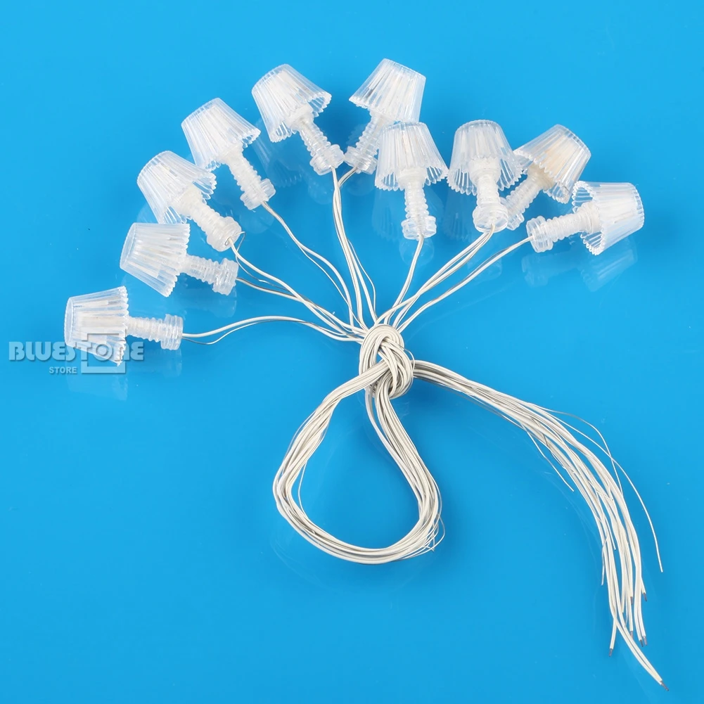 

10 pcs G Scale 1:25 Model Railway LED Table Lamppost Desk Lamps Model Lights Model Kits