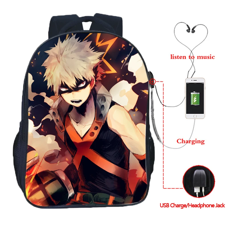 Boku no hero academia My Hero Academia School Bag Backpack Shoulder Student