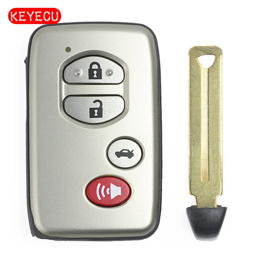 Смарт-чехол Keyecu для дистанционного ключа с 4 кнопками Toyota Avalon Camry Highlander RAV4 2007-2011 |