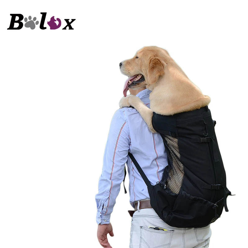 Baratos Bolsa de transporte perro transpirable para perros grandes Golden Retriever mochila con bulldog ajustable bolsas de viaje para perros grandes productos para mascotas