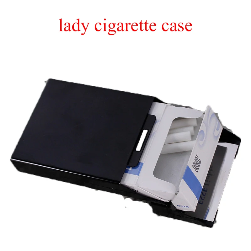 

Lady Girl Cigarette Case Cigarette Box Magnetic Clamshell Aluminum Alloy Ladies Magnetic Cases for Small Cigarette