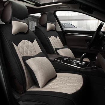 

5 pcs / set car seat cover cushion cool four season new arrival car seat covers pad seat surrounded by four cotton