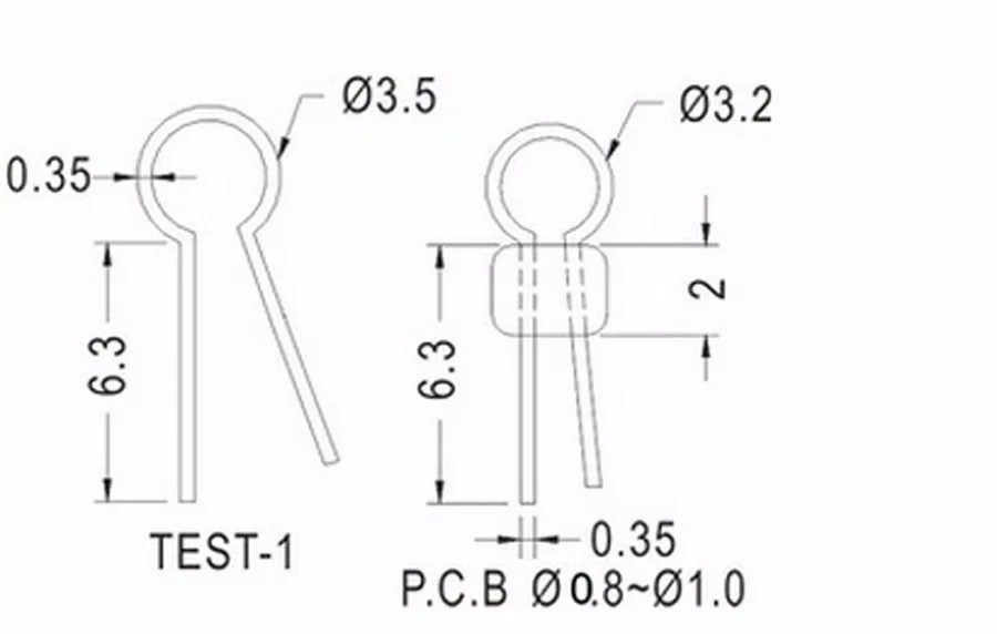 Хорошее качество, шесть цветов, 150 шт./лот, печатная плата, тестовая точка/бусина/Кольцо/обруч, керамические PCB тестовые булавки