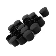 Горячая 24 шт. 25 мм черный круглый резиновый ножной держатель крышки для мебели стулья стол