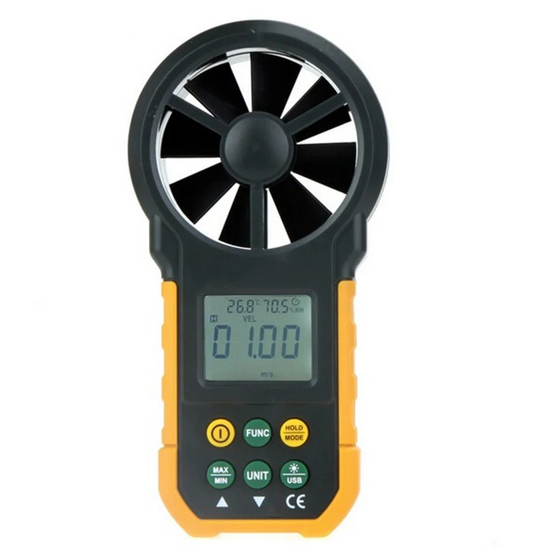 

Wind Speed Test Meter Multi Digital Anemometer Temperature Humidity Tester Anemometro Air Flow Meter