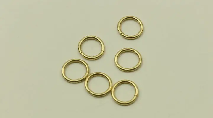 Изготовленное вручную кольцо Пряжка 100 шт/партия 12 мм металлический маленький круг для цепных пряжек O для сумки части DIY металлические аксессуары для сумок