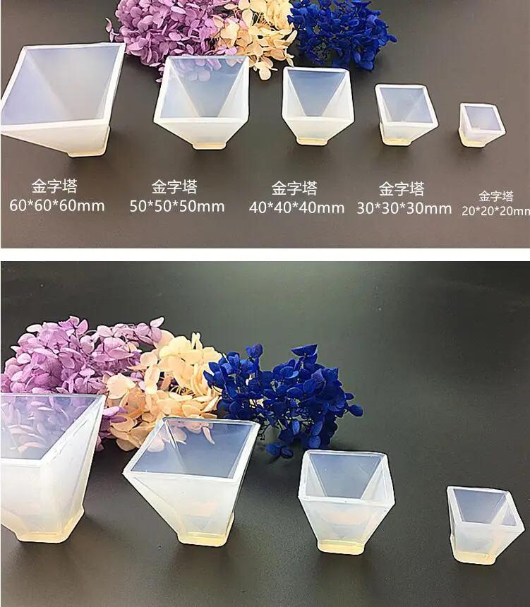 Прозрачная Пирамида силиконовая форма «сделай сам» Смола декоративная Ремесленная форма для изготовления ювелирных изделий полимерные формы для ювелирных изделий