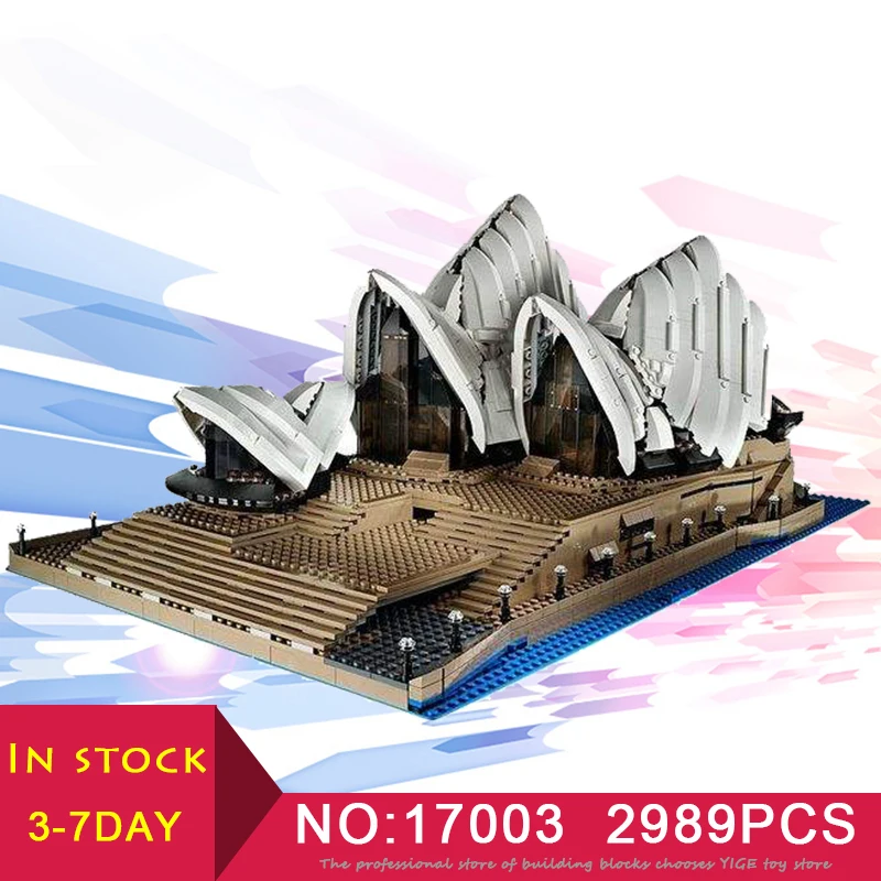 

LEPIN 17003 World famous building Sydney Opera House Compatible LegoINglys 10222 Model set Building Blocks Kid Brick Toy