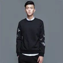 Die Neue Frühjahr Sweatshirt Männer Schmetterling Stickerei männer Kapuzenpullover Oansatz Beiläufige 3d Männer Sweatshirts Mode Schlanke Hoodie Pullover