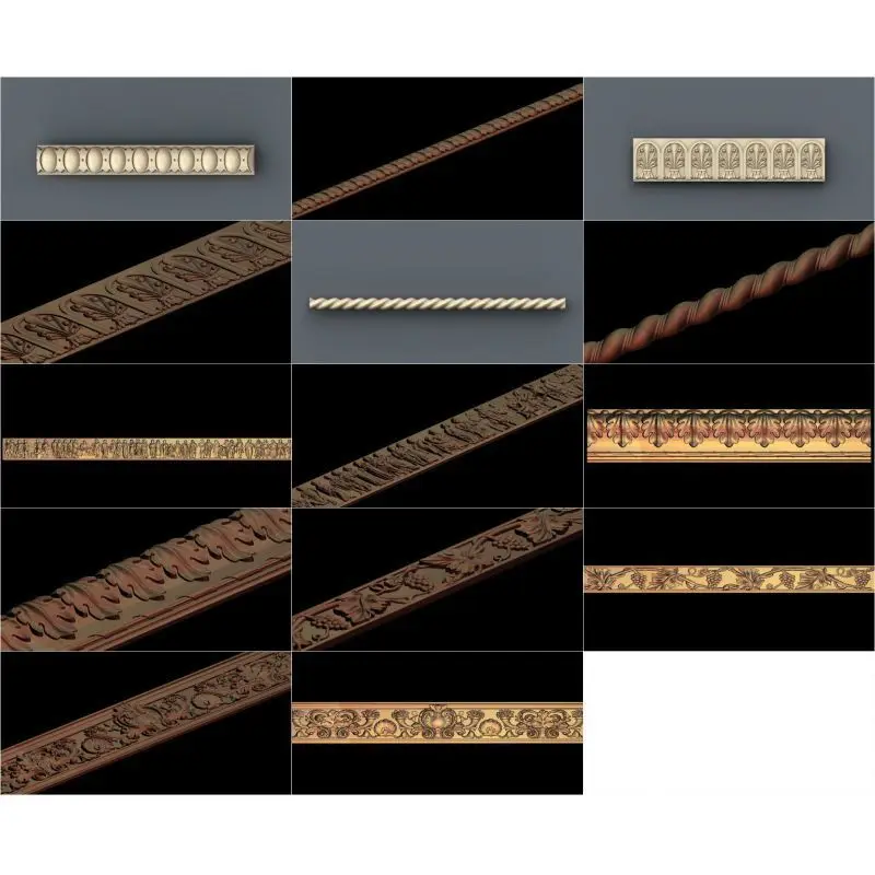 67pcs/set Decor horizontal 3d model STL relief for cnc STL format 3d model for cnc stl relief artcam vectric aspire