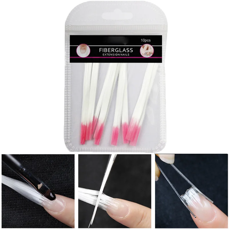 

1 Pack Fiberglass Nails Extension Fibernails Glass Fiber For Nail Silk Extension Set Acrylic Tips Manicure Nail Salon 30/50pcs