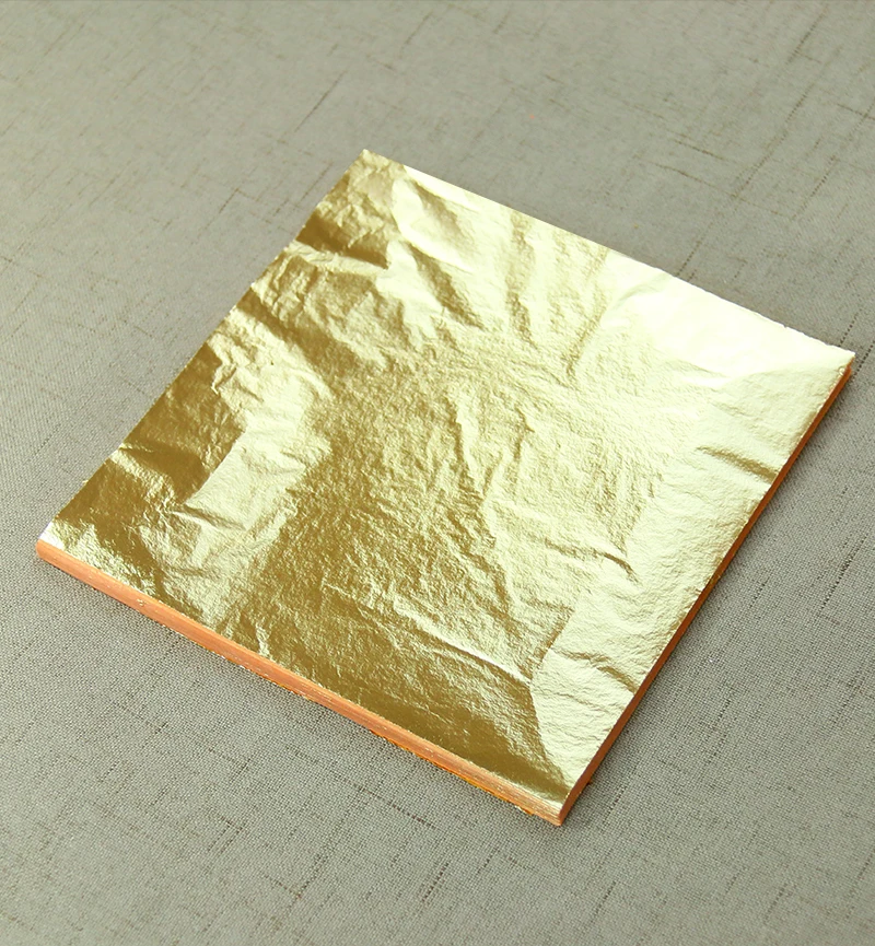 200 листов в итальянском стиле меди имитация золота лист листы фольги золочение бумага высокого качества для украшения 14X14 см;