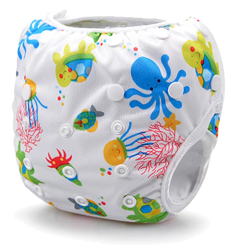

New Baby Cloth Swim Diapers Washable Cloth Swim Nappy Diapers Kids Swimsuits