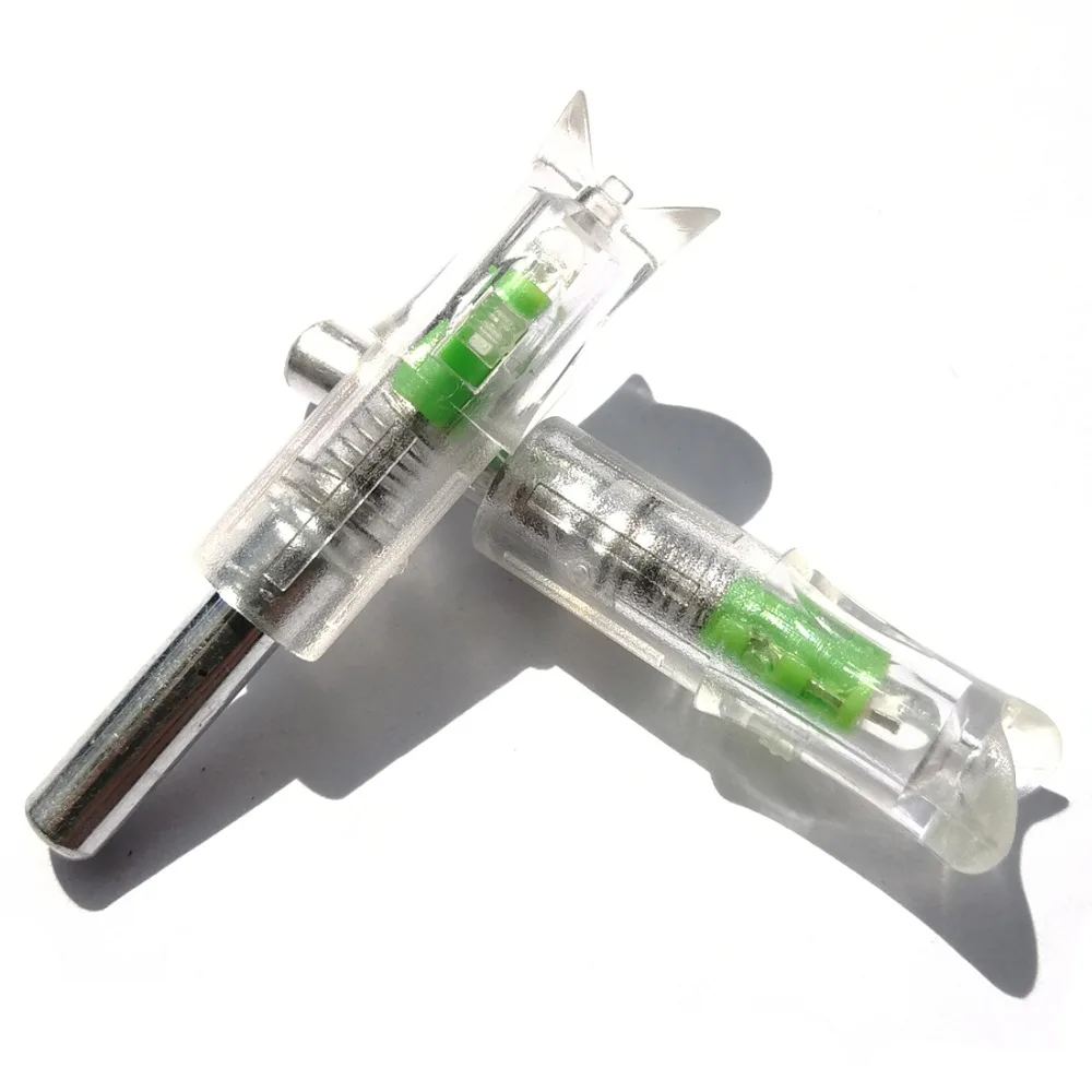 Preise 3 stücke Armbrust Beleuchtete Nocke AUTO LED Nocke Jagd Beleuchtung Ende Schwanz für. 300 7,6mm Innen Durchmesser Carbon Alu Fiberglas Pfeil