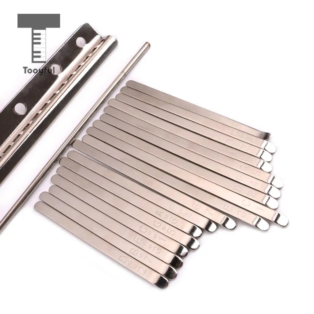MagiDeal Musical Steel Keys for 17 Note Kalimba African Mbira Thumb Piano Finger Percussion