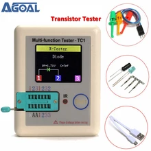 T1 транзистор тестер TFT Диод Триод измеритель емкости LCR ESR метр NPN PNP MOSFET ИК Многофункциональный тестер мультиметр