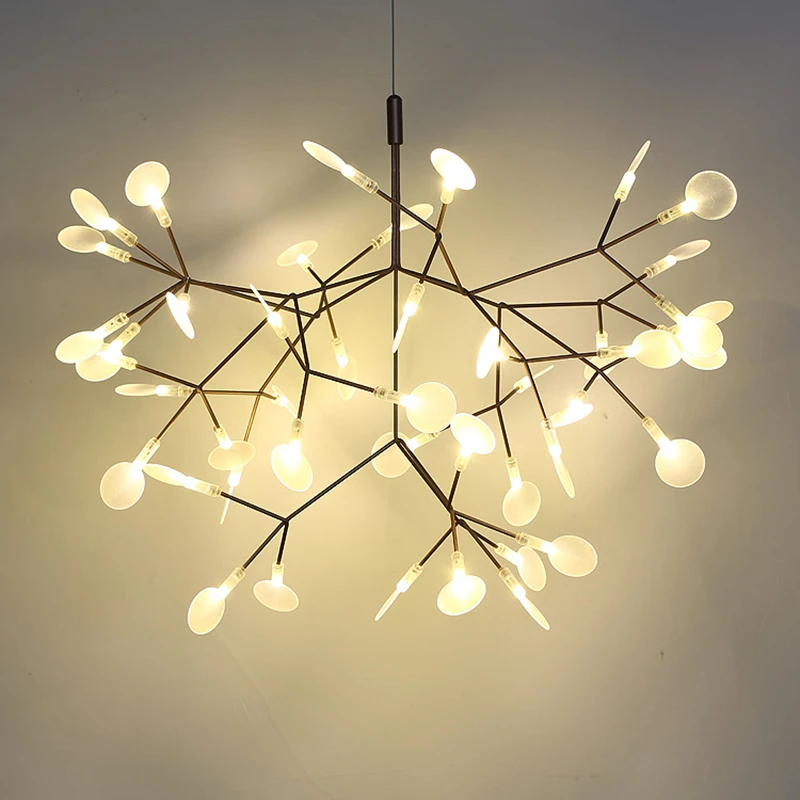 

Toolery Post modern LED Chandelier Light Tree branch technique of conductive layers Nordic Art Decoration 30/45 head creative