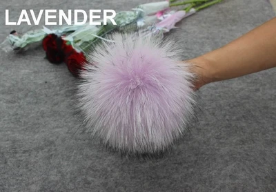 Цвет DIY натуральный мех енота помпоны пушистый натуральный мех помпон для зимы женская шапка вязаная шапка Skullies - Цвет: lavender