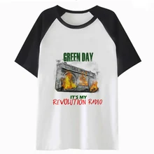 Зеленая футболка для дня, топы, футболка, женская футболка с рисунком kawaii, женская футболка, женская одежда harajuku, графическая футболка K2441