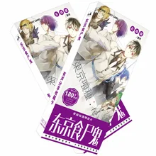 180 шт./компл. короткая футболка с героями из японского аниме «Tokyo Ghoul» мультяшная открытка/поздравительная открытка оповещения о сообщениях(в том числе карты/рождества и год подарки